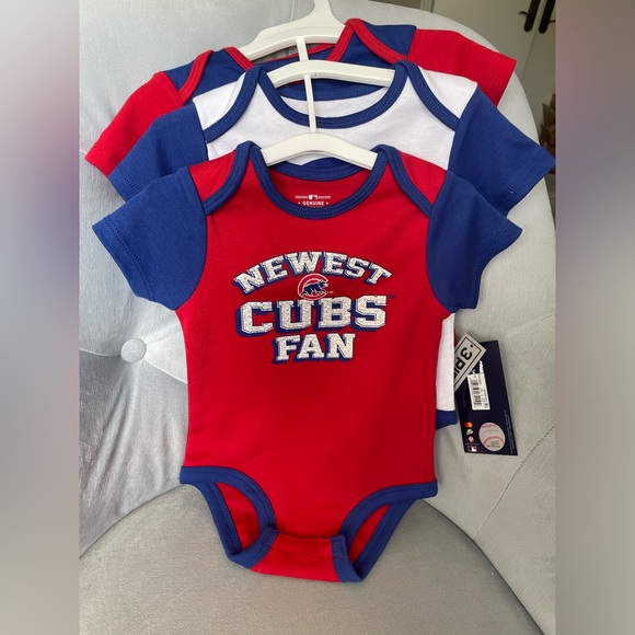 Chicago Cubs- baby onsies, 3 pack - Picture 8 of 13